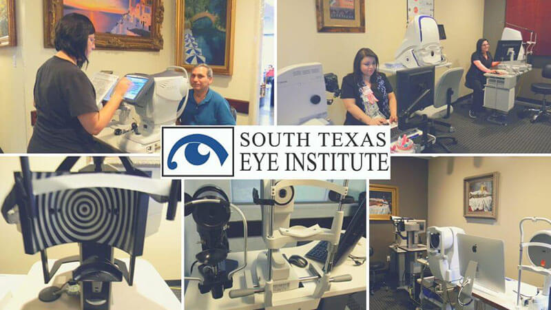 South Texas Eye Institute - Photo Collage of Inside Our Office